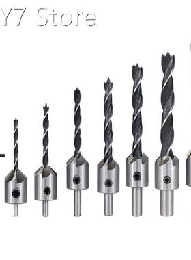 4Pcs/7Pcs Flute Countersink Drills HSS BitS countersunk head