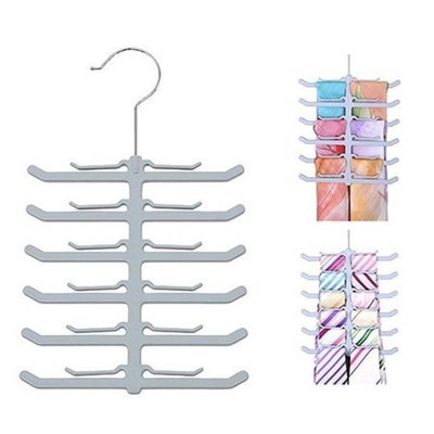 *Clothes Hanger Organizer Tie Scarf Scarves Hanger Drying Ra