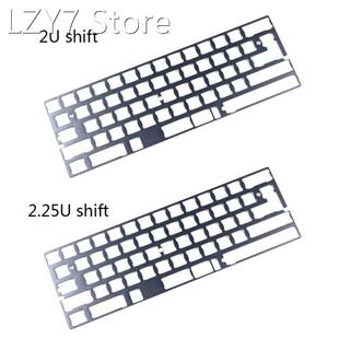 Gray 60% Aluminum Mechanical Keyboard Plate Support GK64 DZ6