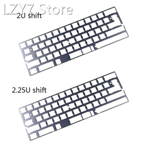 Gray 60% Aluminum Mechanical Keyboard Plate Support GK64 DZ6