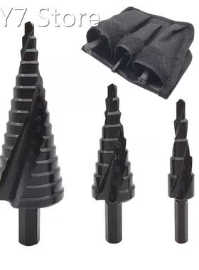 3Pcs HSS Cobalt Step Drill Bit 4-12/20/32mm High Speed Steel