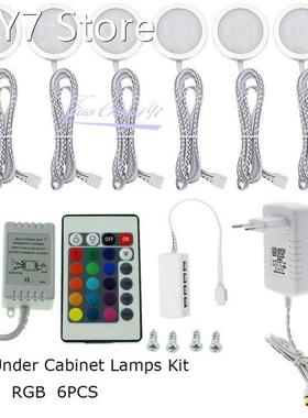 6PCS RGB LED Decke licht LED Unter Schrank Lampen Boot Fernb