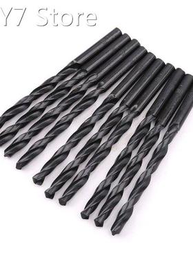 10pcs HSS 4241 High Speed Steel Twist Drill Bit Black Straig