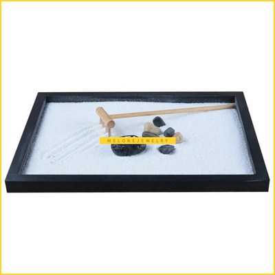 Japanese Karesansui Mini Zen able Garden with Rattle Pebble