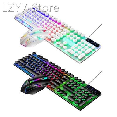 Waterproof Punk Keyboard with 108 Round Keycaps Luminous Key