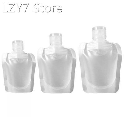 10pcs 30/50/100ml Travel Toiletry Pouch Refillable Squeezabl