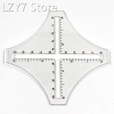 Acrylic Transparent Density Ruler Wool Sample Weaving Slide