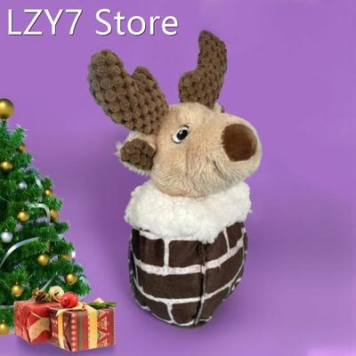 Pet Christmas Plush Splicing Toy Christmas Elk Gingerbread M