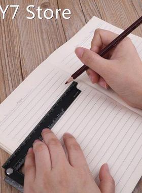 0-300MM Aluminum Alloy Foldable 15cm-30cm Ruler Simple 90 de