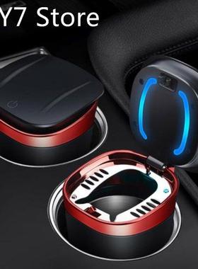 Portable Car Ashtray LED Flame Retardant Vehicular Ashtray W