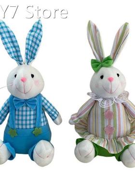 Easter Decorations Bunny Stuffed Animal Rabbit Plush Toys Si