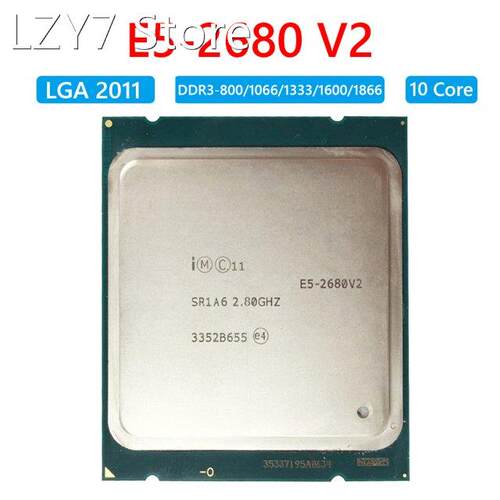 For Intel Xeon E5-2680 V2 LGA 2011 pin CPU Compatible with X