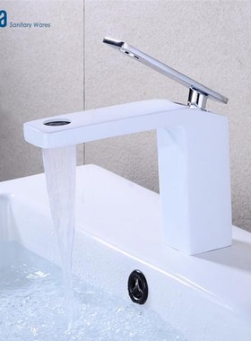 Azeta Basin Faucet Bathroom Waterfall Washbasin Mixer Tap Wh
