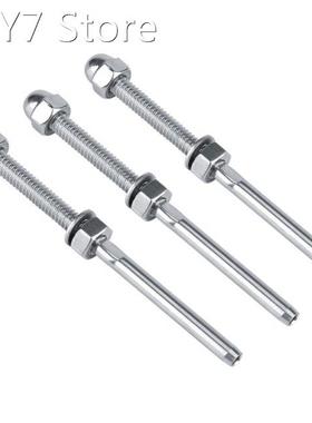 10Pcs Stainless Steel Threaded Tensioner Stud Ends for 1/8&#