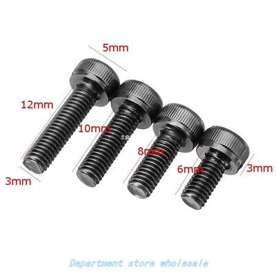 SULEVE New 10pcs M3ASH1 M3 Hex Socket Cap Head Screws Alloy