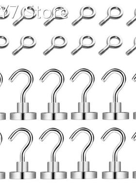 R9UC 24 Pcs Magnetic Hooks Super Strong Heavy Duty For Kitch