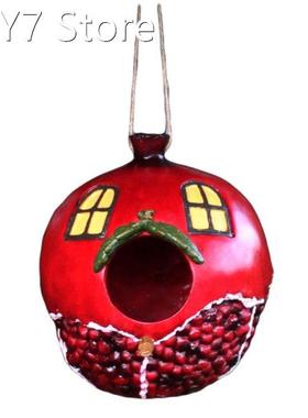 2022 New Creative Pomegranate Shaped Resin Crafts Bird House
