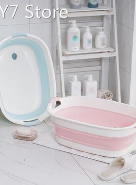 Portable Newborn Baby Folding Bath Tub Baby Swim Tubs Foldab