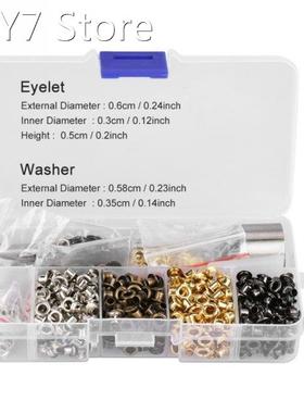 1Set Eyelet Grommet Washer with 3pcs Handwork Fixing Tools M