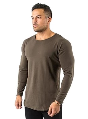 Men's long sleeve T-shirt shirt jacket 男士T恤打底衫纯色长袖