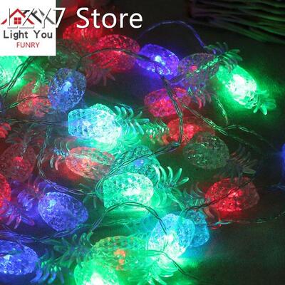 2.2 m 20 LED transparent pineapple shape Christmas decoratio