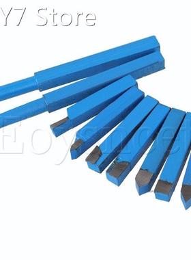 9x Blue Alloy Tool Bit Iron Brazed Carbide Lathe Turning Too
