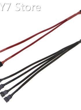 PWM 4pin Fan Sleeved Extension Splitter Hub Cables,Motherboa