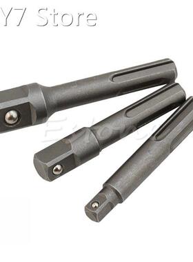 Hot 3 Pcs 1/4 3/8 1/2 SDS Plus Socket Driver Set Dr