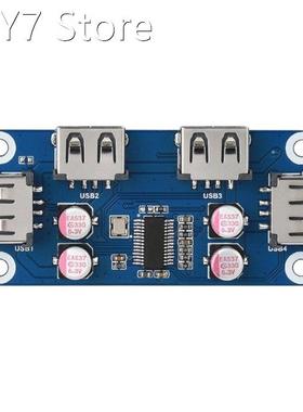 USB 2.0 Hub HAT (B), USB to UART Onboard 4 Port USB HUB HAT