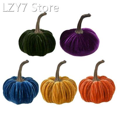 2022 New 6'' Handmade Velvet Pumpkins Decor