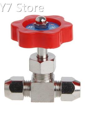 1Pc Durable Tube Nickel-Plated Brass Plug Needle Valve OD 6m