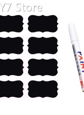 48pcs Stickers & Pen Kitchen Label Sticker Waterproof St