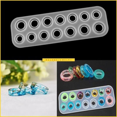 14 Grid Ring Resin Epoxy Resin Molds Various Sizes Silicone