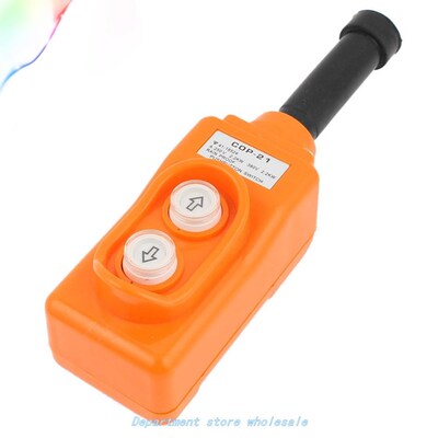 Orange Hoist Crane Pendant Pushbutton Switch Up Down Rainpro