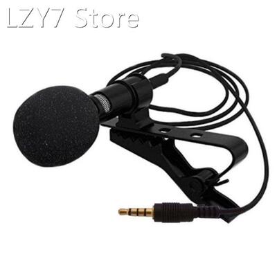 Portable External 3.5mm Hands-Free Wired Lapel Clip Micropho