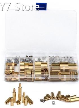 300 PCS M3 Brass Copper Pillar Stand Off Hex Column Spacer S