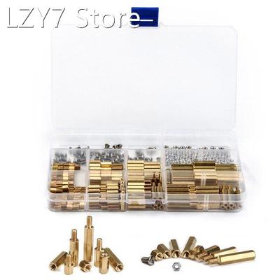 300 PCS M3 Brass Copper Pillar Stand Off Hex Column Spacer S