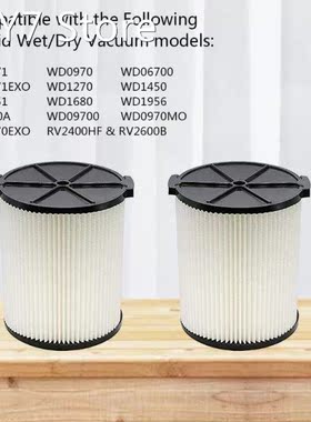 High Performance Vacuum Filter Compatible with Ridgid Wet Dr