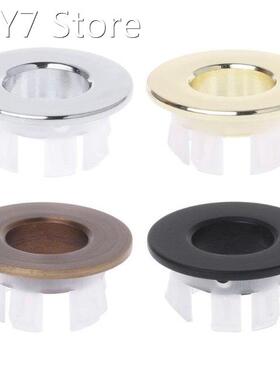 1 pcs Bathroom Basin Sink Overflow Cover Six-foot Round Inse