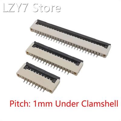 10Pcs FPC FFC Connector 1.0mm Under Clamshell Flat Cable Soc