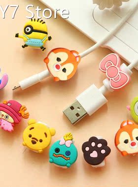 Cartoon Cable Protector Data Line Cord Protective Cover Char
