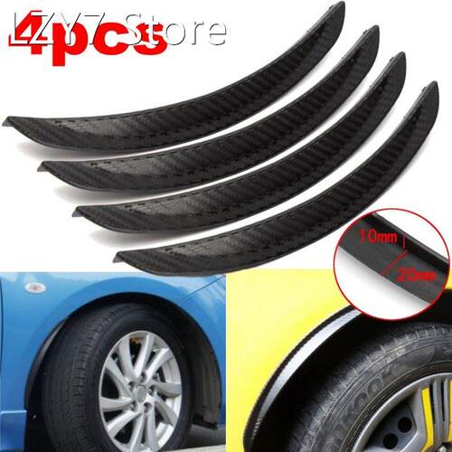 4pcs Carbon Fiber Wheel Arch Fender Flares Cover Trim Mudgua