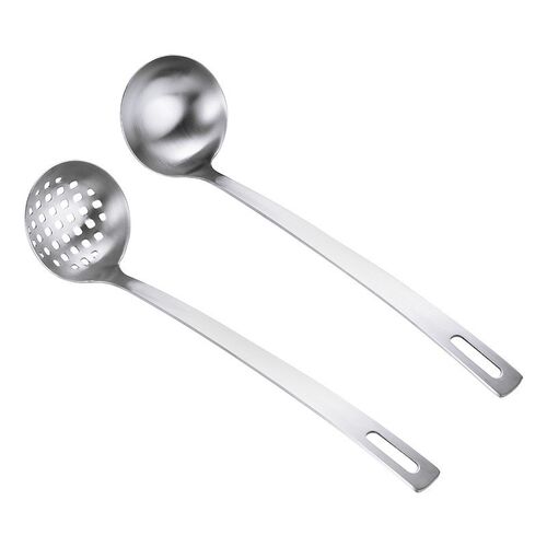 Stainless steel spoon spoon long handle spoon leaky spoon st