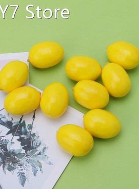 20pcs Lifelike Simulation Artificial Lemon Fake Fruit Disply