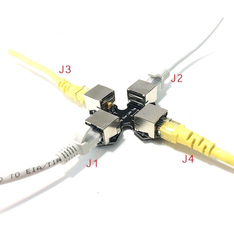 Throwing Star LAN Tap Network Packet with RJ45 Shield with L