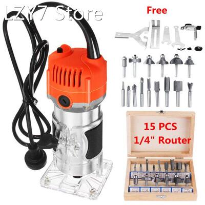 2300W 45000rpm Wood Electric Trimmer Woodworking Trimming To