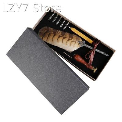 1 Set Luxury Vintage Feather Quill Dip Calligraphy Fountain
