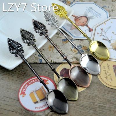 Retro Coffee Spoon Ice Cream Dessert Spoon Zinc Alloy Coffee