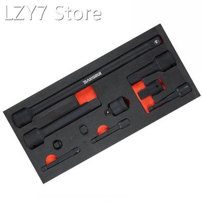 10Pcs Drive Impact Extension Bar Adapter Set Includes Extens