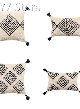 2022 New Tufted Embroidery Pillowcase Throw Pillow Case Sofa